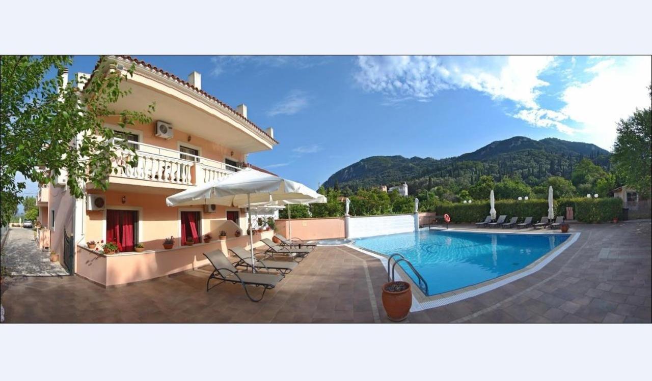 Apartments Corfu Sun Pool Side Benitses  Bagian luar foto